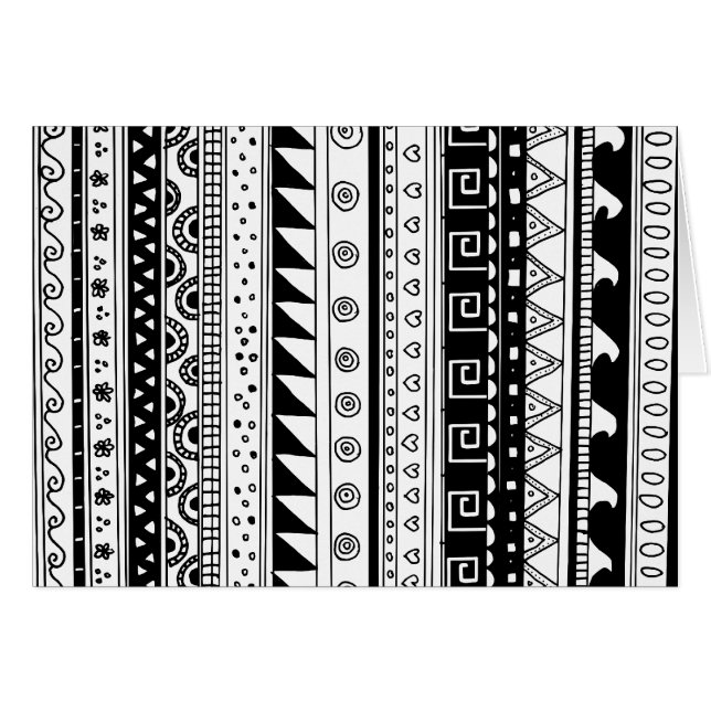 Modelo tribal blanco y negro (Anverso (Horizontal))