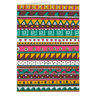 Modelo tribal colorido