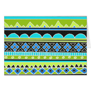 Modelo tribal verde y azul de neón