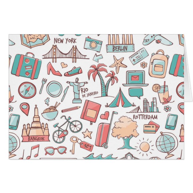 Modelo turístico en colores pastel (Anverso (Horizontal))