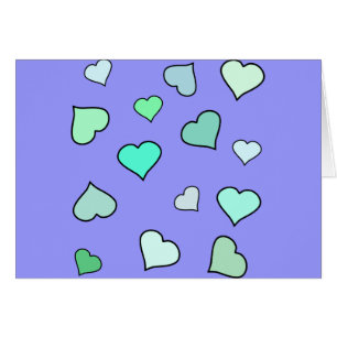 Modelo verde azulado del corazón