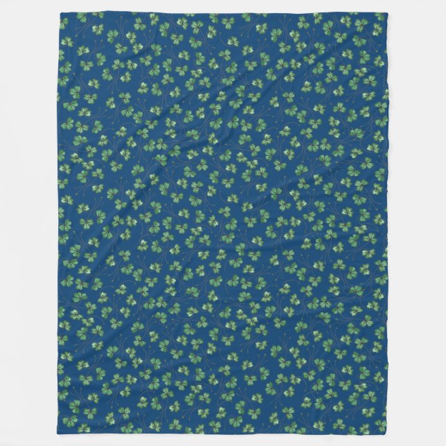 Modelo verde de los tréboles en la manta del paño (Anverso)