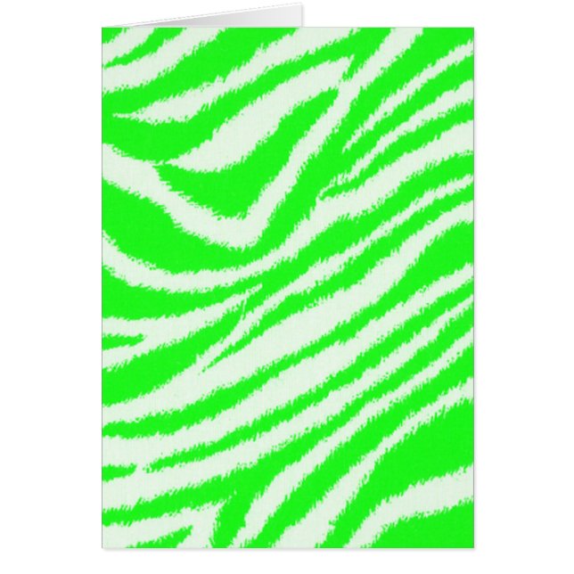 Modelo verde de neón de la cebra (Frente)