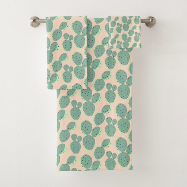 Modelo verde y rosado del cactus (In situ)