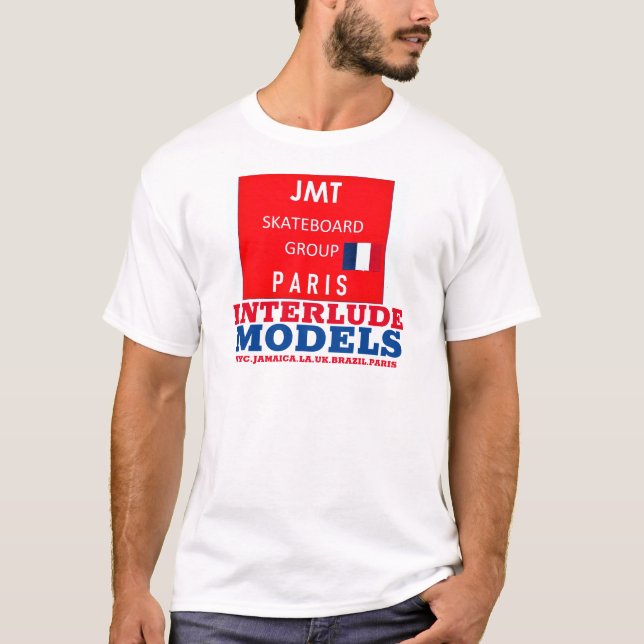 MODELOS DE INTERLUDO Camiseta básica masculina (Anverso)