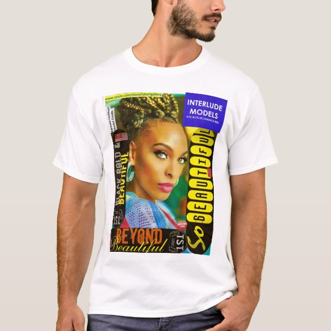 MODELOS DE INTERLUDO Camiseta básica masculina (Anverso)