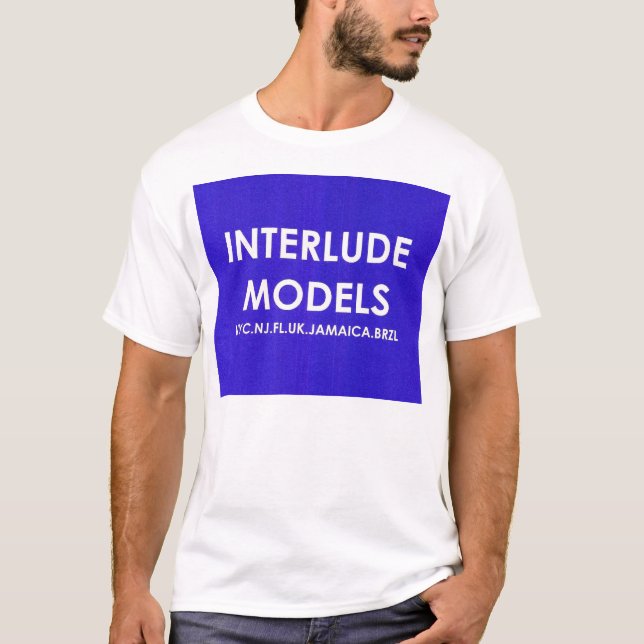 MODELOS DE INTERLUDO Camiseta básica masculina (Anverso)