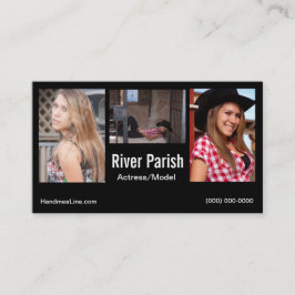 Modelos o actores de la tarjeta de visita del