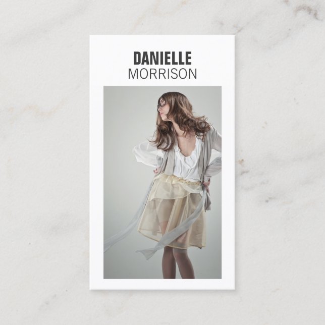 Modelos y actores modernos tarjeta de presentación (Anverso)