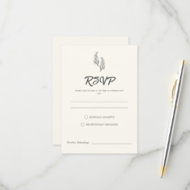 Modern Bohemian Desert Romance | RSVP Card