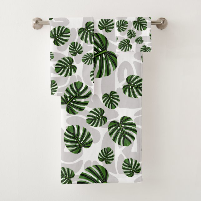 Modern Boho Botanical Leaves Pattern (In situ)