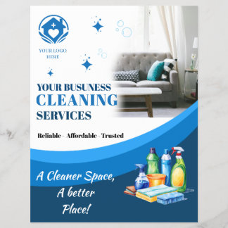 Modern Cleaning Service Flyer Template | Editable 