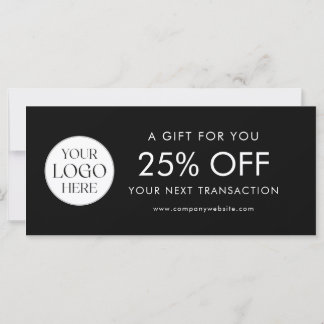 Modern Elegant Business Logo Discount Card