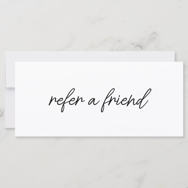 Modern Elegant Business Logo Referral Card (Anverso)