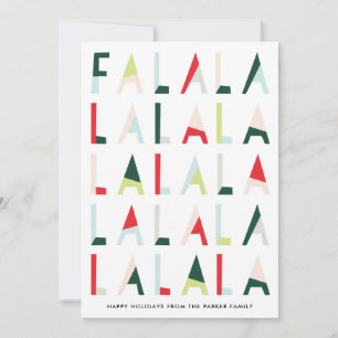 Modern Fa la la Navidad Pine