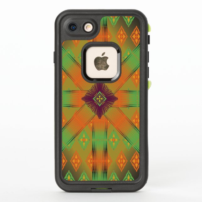 Modern Geometric Abstract Pattern iPhone 17 Pro Ma (Reverso)