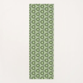 Modern Geometric Green Yoga Mat