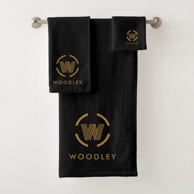 Modern Gold Monogram Logo (In situ)