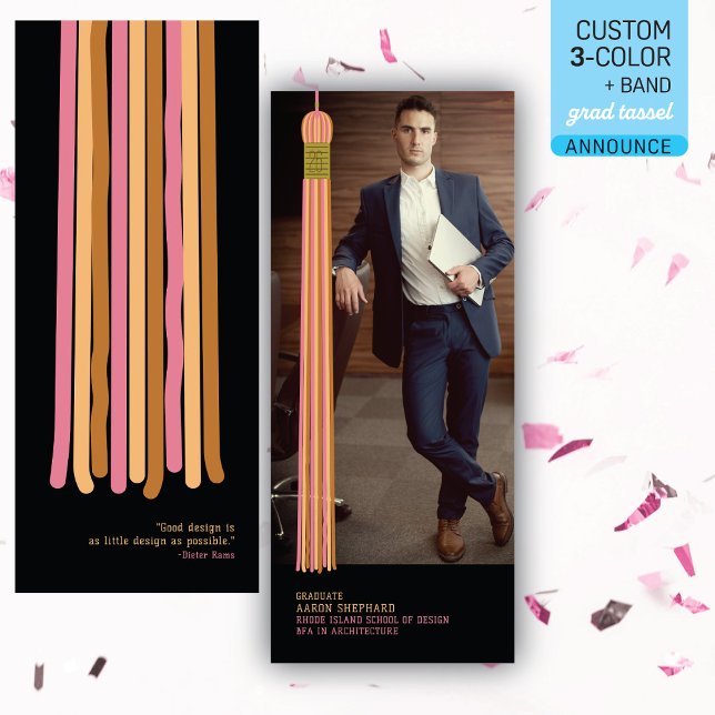 Modern Graphic Photo Graduation Announcement (Subido por el creador)