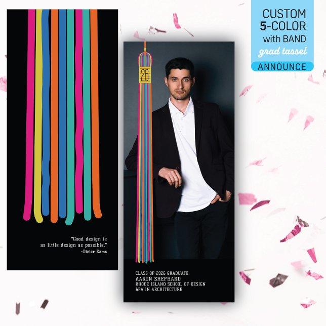 Modern Graphic Photo Graduation Announcement (Subido por el creador)