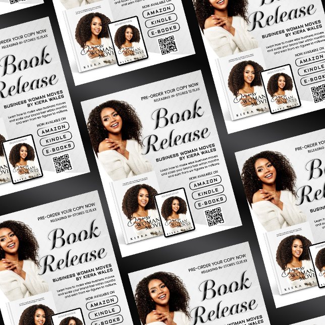 Modern Gray Author Flyer Book Launch Release (Subido por el creador)