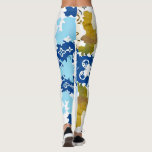 modern leggings in blue camouflage<br><div class="desc">Modern camouflage design in blue tones for her to wear on a casual back-to-school day or when you go out partying</div>