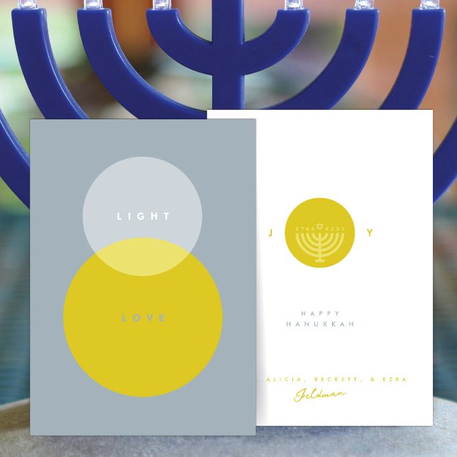 Modern Light & Love Gris y Dorado Tarjeta de Januc (Subido por el creador)
