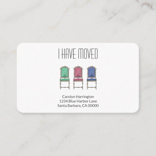 Modern l've Moved Moving Invitación Minimal (Anverso)