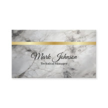 Modern Marble Gold tarjeta de visita 1005BCG