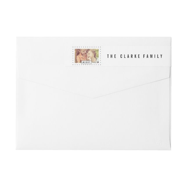 Modern Merry | Dirección de devolución de fotos de (Reverso)