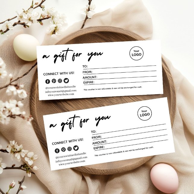 Modern Minimalist Christmas Gift Card (Subido por el creador)