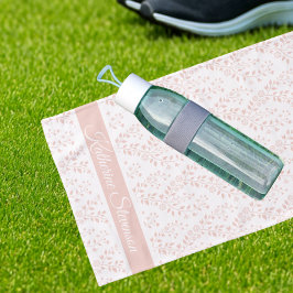 Modern Minimalist Dusty Rose White Floral Sports