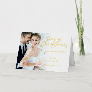 Modern Our First Christmas Mr Mrs Photo Luxury