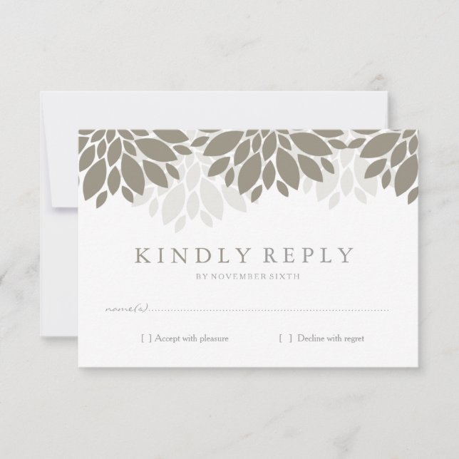 Modern Peonies RSVP | BODA (Anverso)