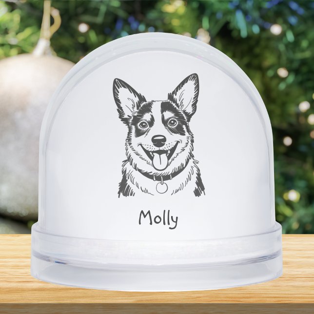Modern Personalized Blue Heeler Dog Christmas (Subido por el creador)