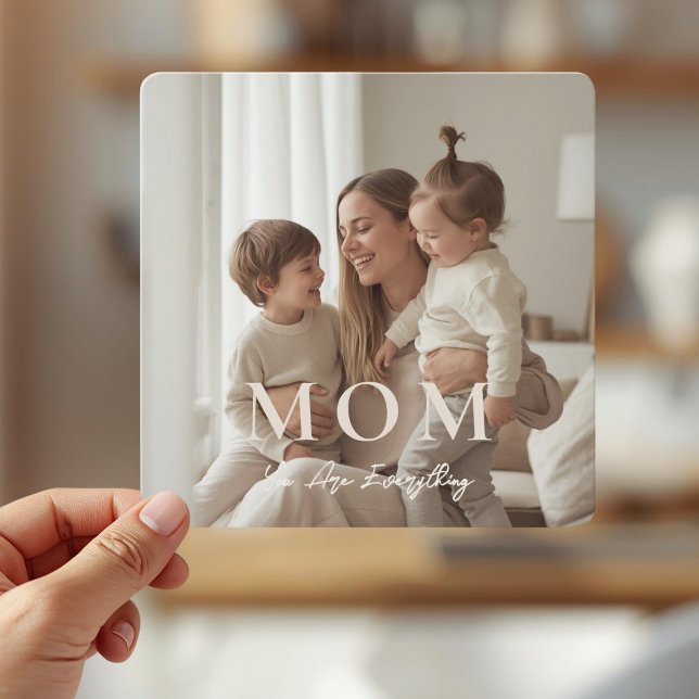 Modern Personalized Photo MOM Mothers Day Card (Subido por el creador)