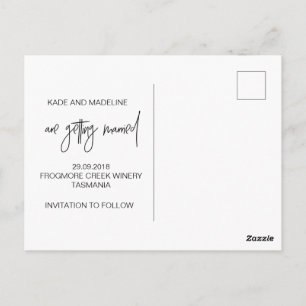 Modern Save the Date Postcard Invitaciones