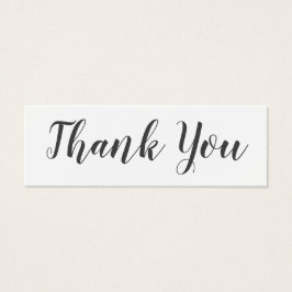 Modern Script Business Logo Thank You Insert Card