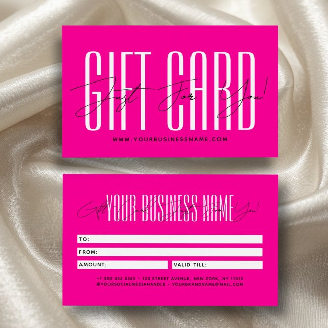Modern script typography business gift card  (Subido por el creador)