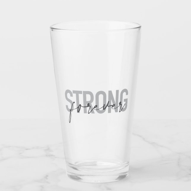 Modern, simple, chic elegant design Strong Forever (Anverso)