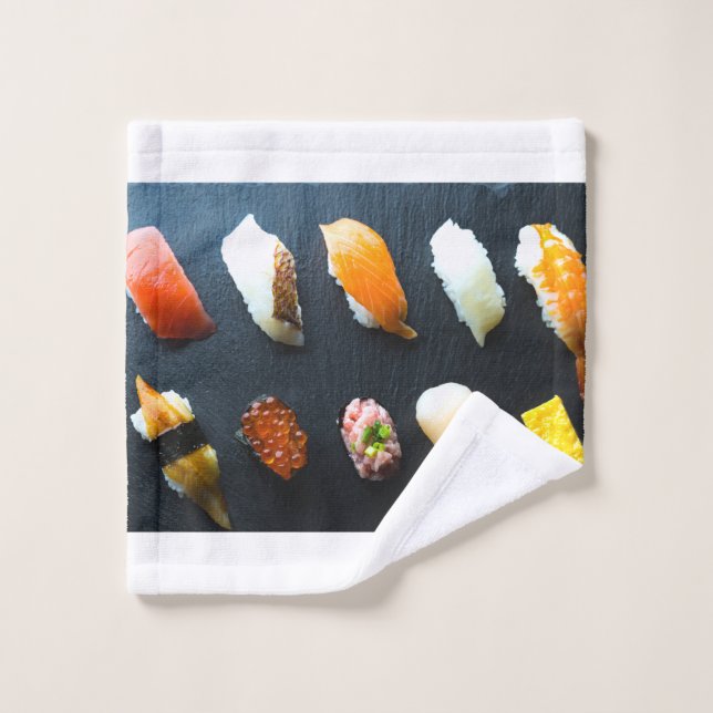 Modern Sushi Towel Set – Minimal & Delicious (Toallita)