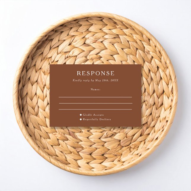 Modern Terracotta Wedding RSVP (Subido por el creador)