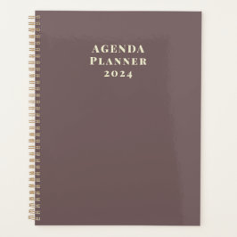 Modern Trendy Gold Agenda Planner 2024