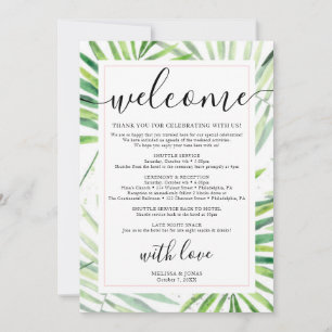 modern tropical calligraphy Invitation from the re