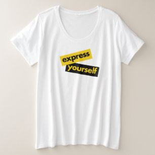 Modern, vibrant, bold graphic of Express Yourself