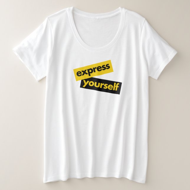 Modern, vibrant, bold graphic of Express Yourself (Anverso del diseño)