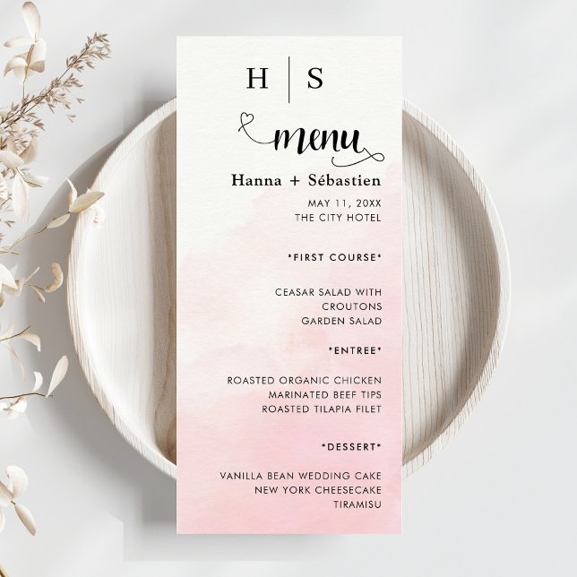 Modern  Wedding Menu (Subido por el creador)
