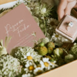 Modern wedding Reserva la Fecha terracotta<br><div class="desc">Modern classy typography bold wedding Reserva la Fecha card. With modern,  elegant typography and striped backer design. Terracotta color can be customized.</div>