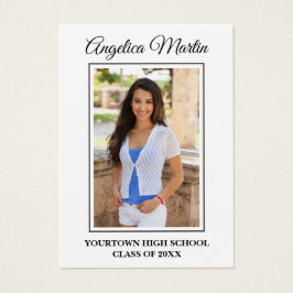Modern White Graduation Vertical Photo Profile