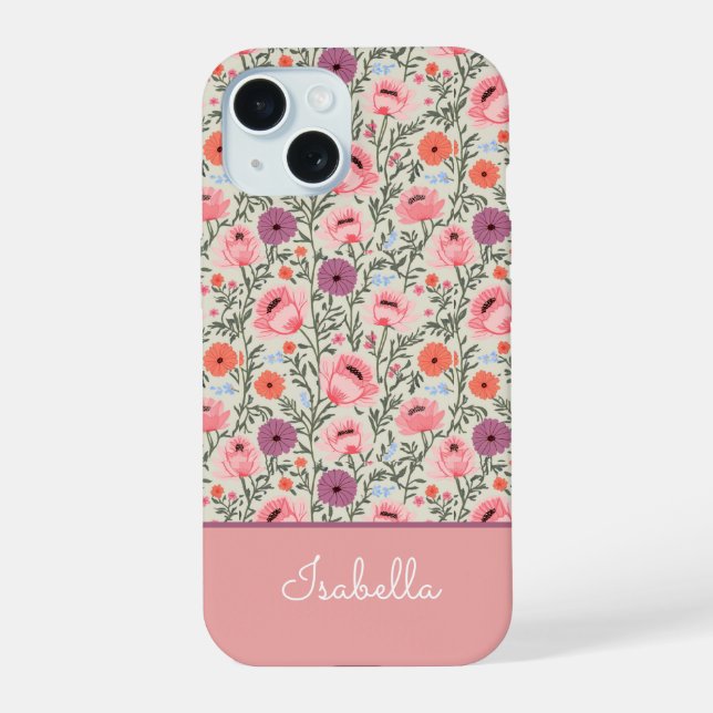 Modern Wildflowers with Name (Reverso )